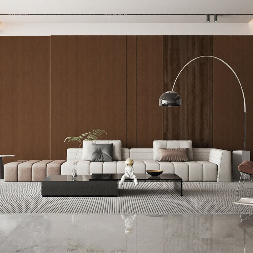 Wandpaneel Walnut Hexagon Nussbaum Holzoptik Hexagon-Muster 2800x1100 mm