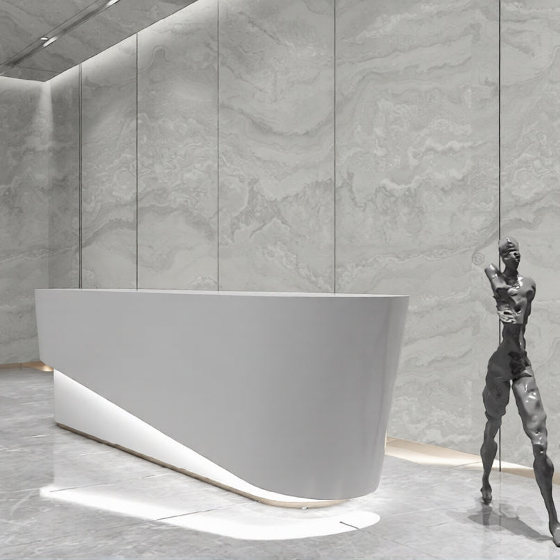 Wandpaneel Light Grey Stone hellgraue Naturstein-Optik 2800x1100 mm