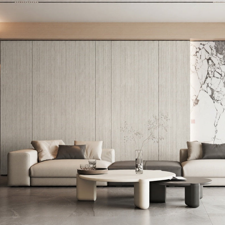 Wandpaneel Linen Greige Textiloptik Greige-Ton 2800x1100 mm