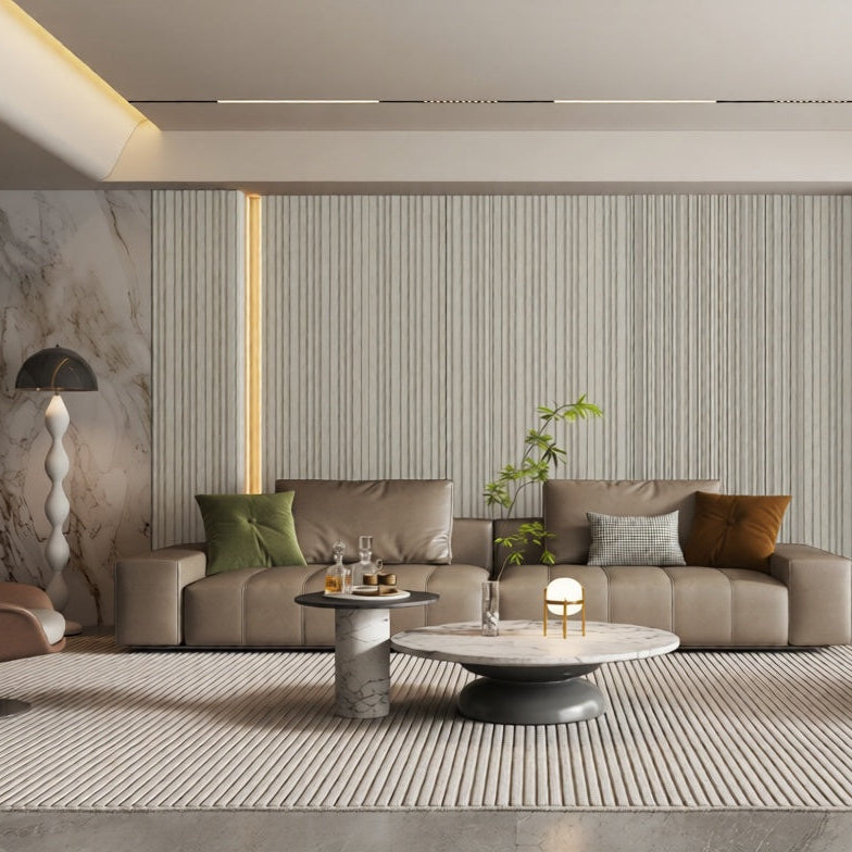 Wandpaneel Linen Stripe Textiloptik Leinenstruktur 2800x1100 mm