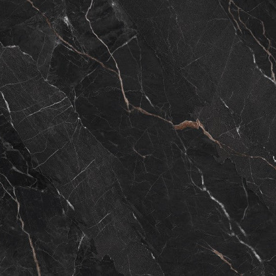 Wandpaneel Black Marble Copper schwarzer Marmor Kupferadern 2800x1100 mm