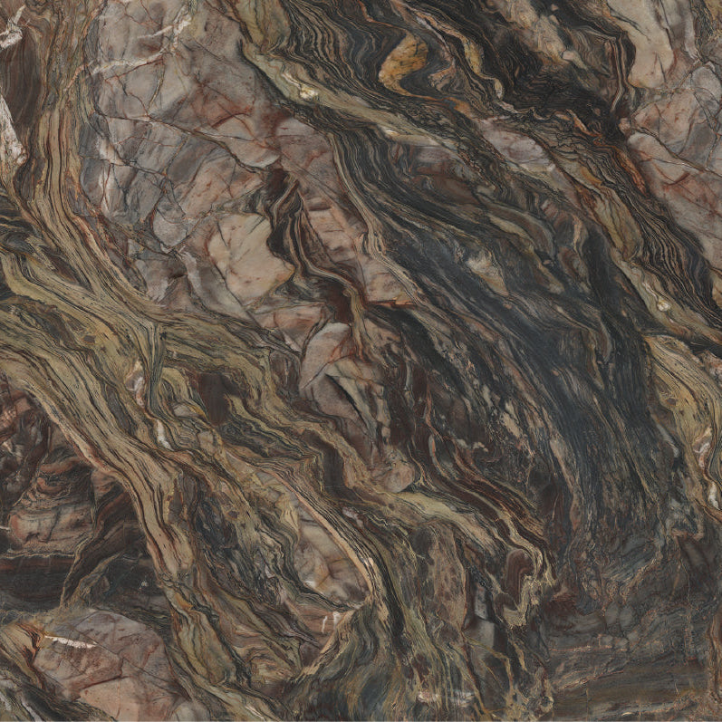 Wandpaneel Quartzite Aurora in Marmoroptik, 2800x1100 mm