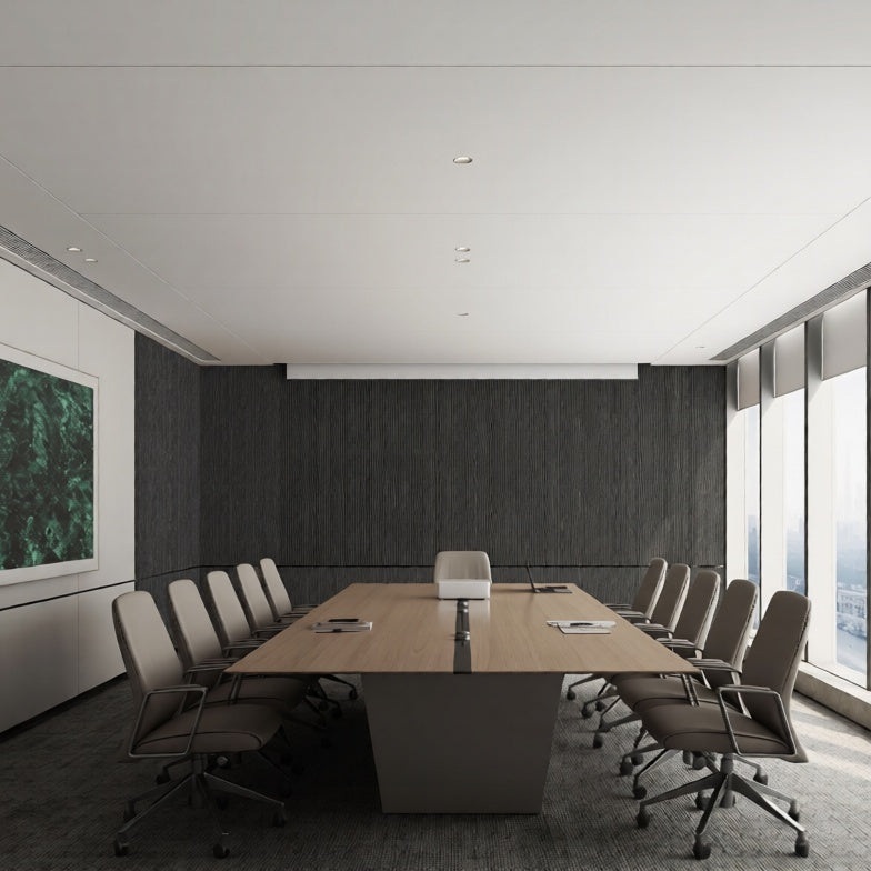 Wandpaneel Black Oak Goldline schwarze Eichenoptik goldene Linie 2800x1100 mm