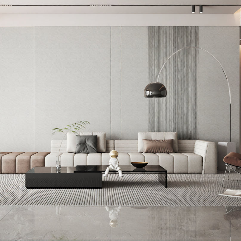 Wandpaneel Ivory White unifarben Elfenbein 2800x1100 mm
