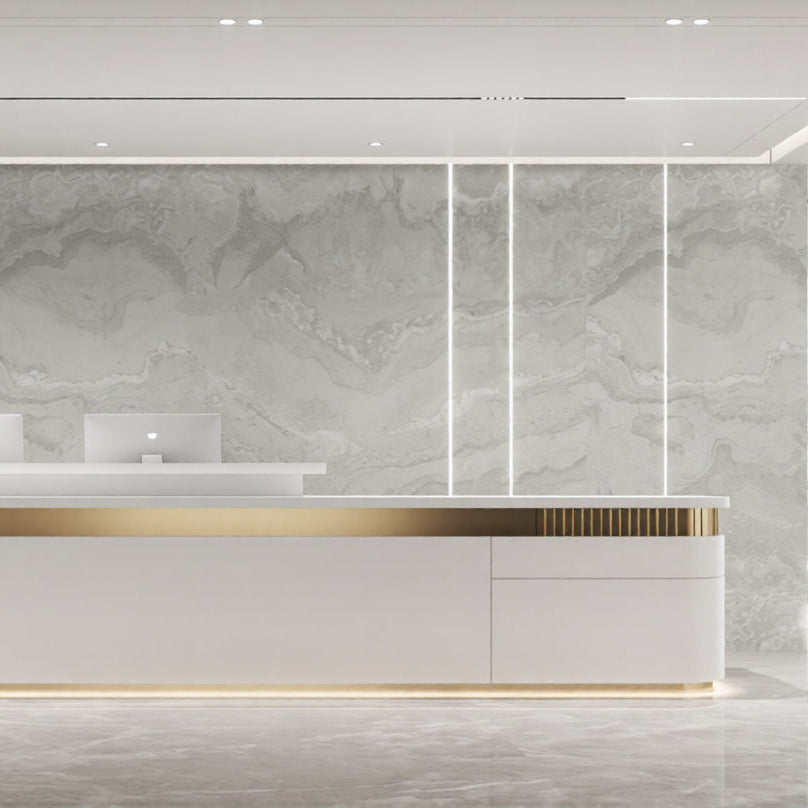 Wandpaneel Light Grey Stone hellgraue Naturstein-Optik 2800x1100 mm