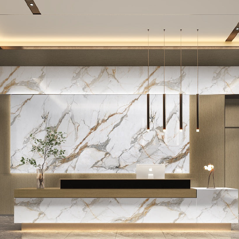 Wandpaneel Calacatta Gold Marmor-Optik 2800x1100 mm
