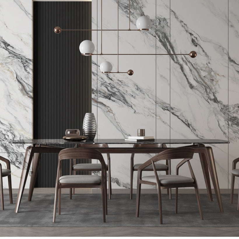 Wandpaneel Calacatta Grey graue Marmor-Optik 2800x1100 mm

